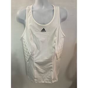Adidas Padded Tank Top Men's 2XL Compression Aeroready White MSRP $70